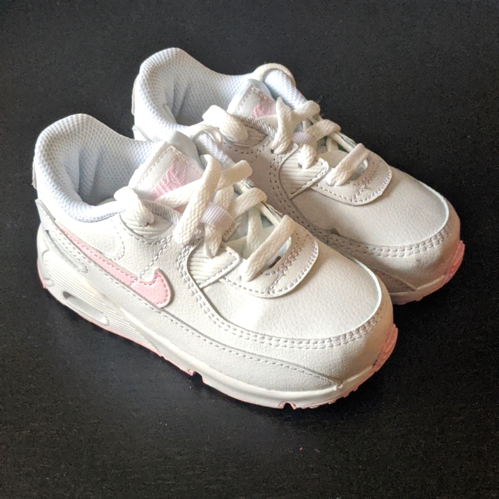 White & Pink Nike Air Max 90 LTR (TD)